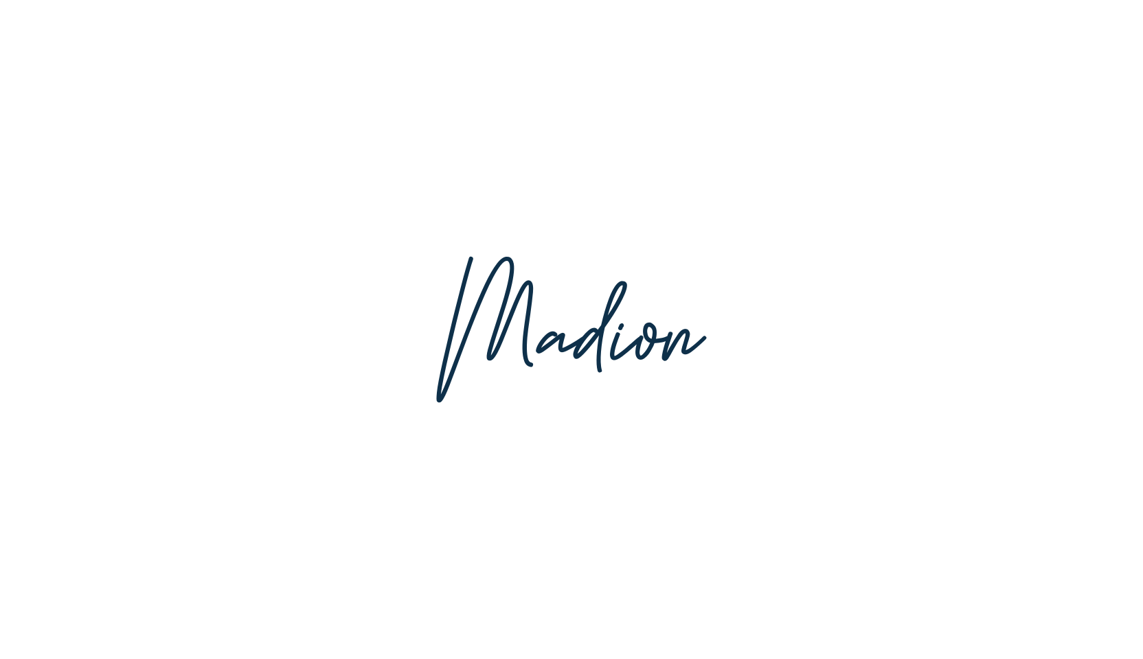 Madion, handwriting font preview