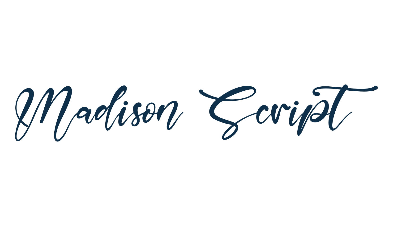 Madison Script, script calligraphy fancy decorative font preview
