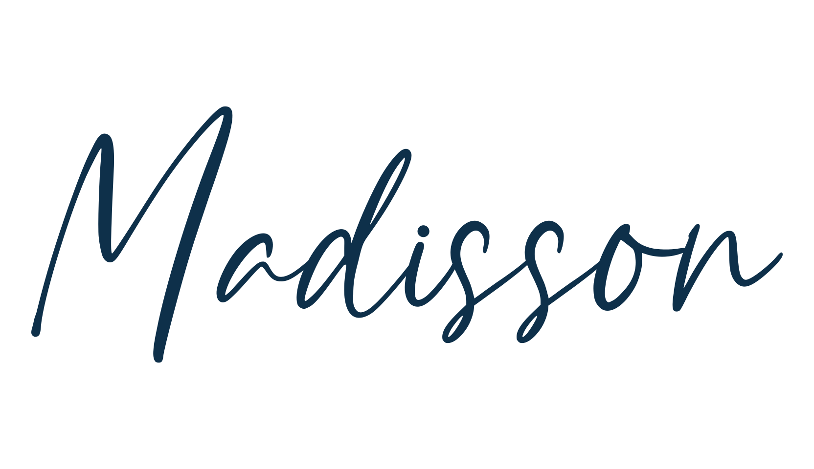 Madisson, script handwritten fancy decorative calligraphy font preview