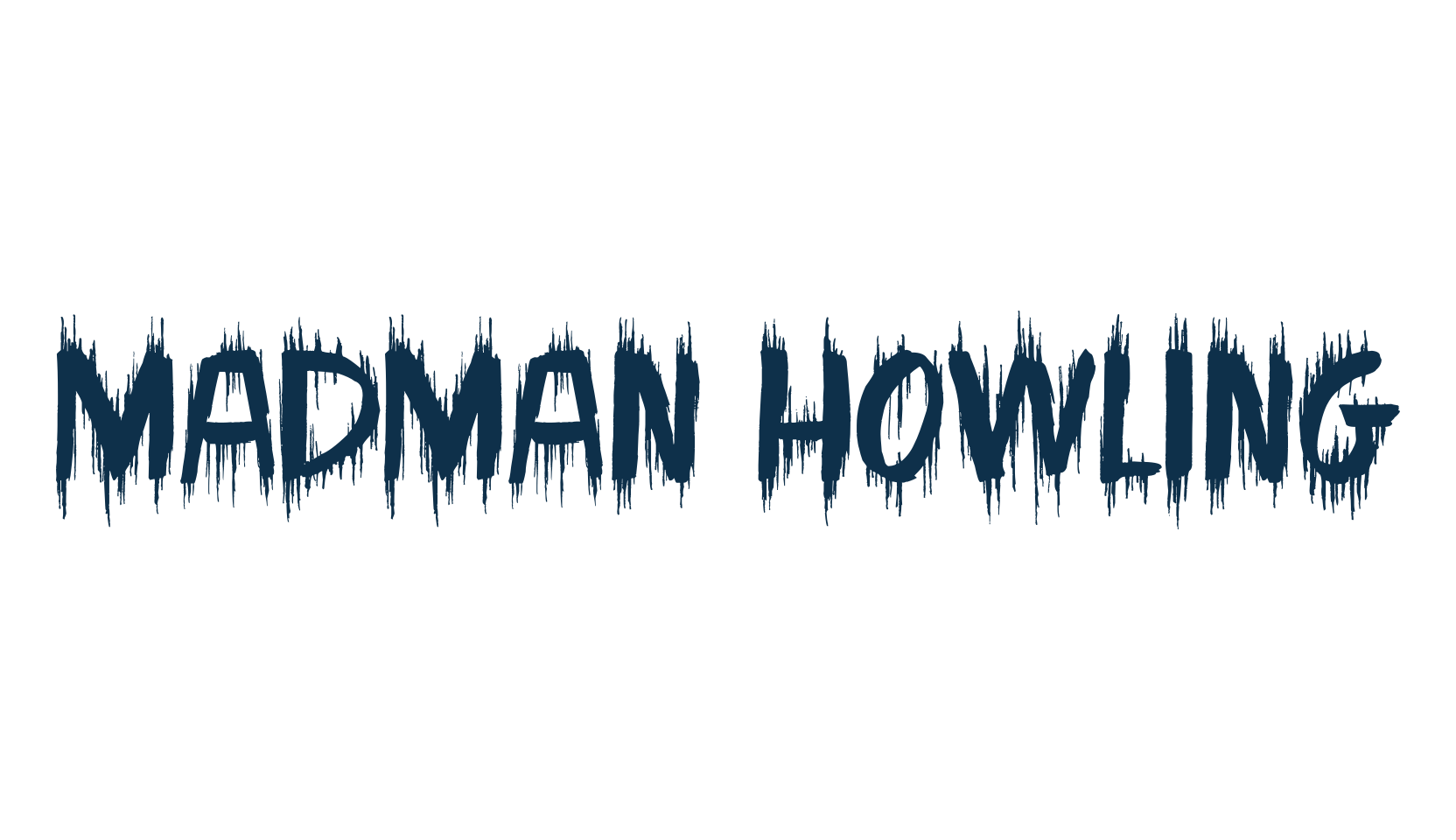 Madman Howling, holiday halloween fancy decorative horror font preview