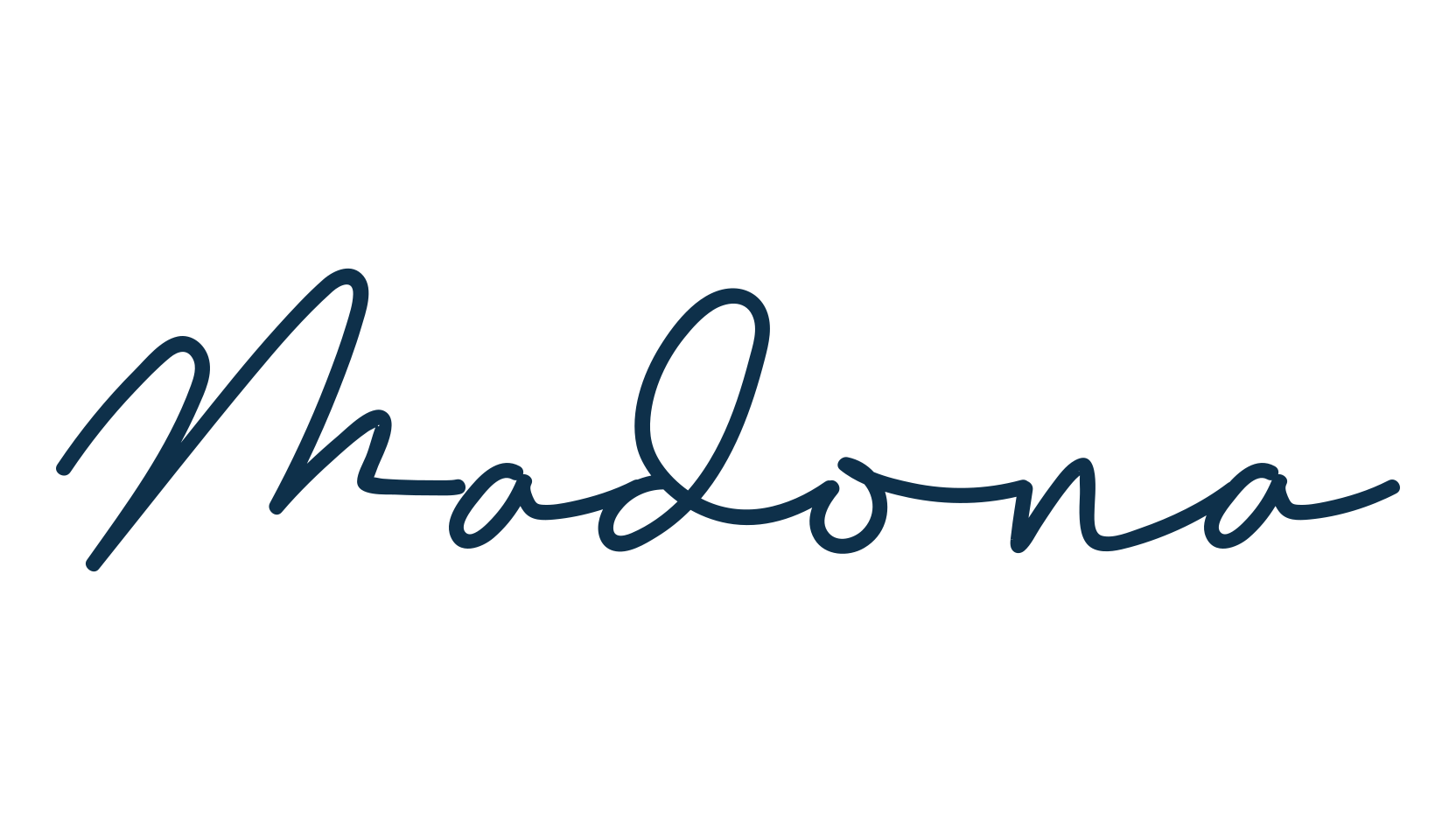 Madona, script handwritten fancy decorative calligraphy font preview