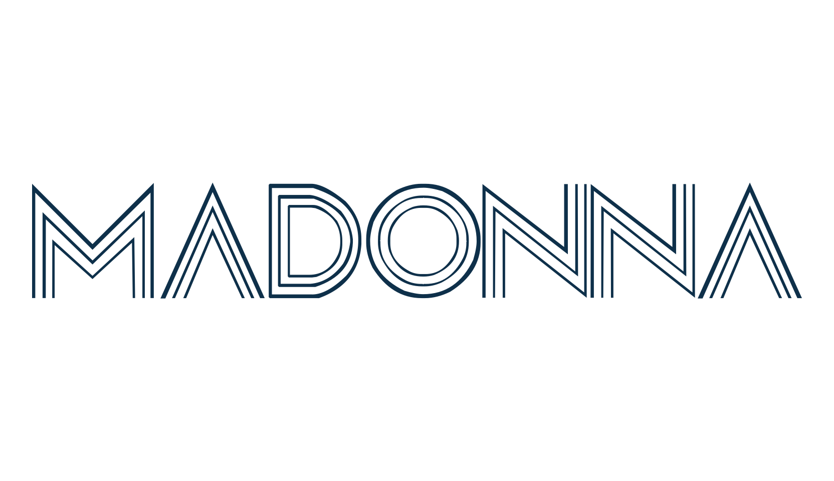 Madonna (madonna), fancy groovy decorative font preview