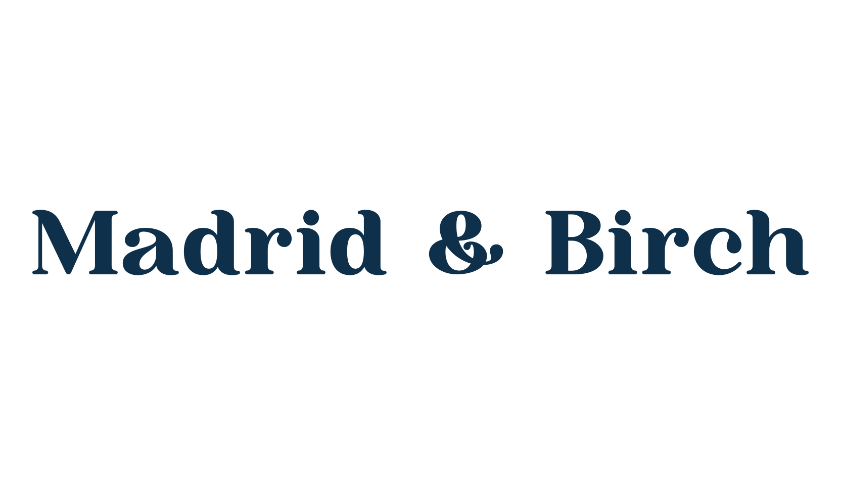 Madrid & Birch, basic serif font preview