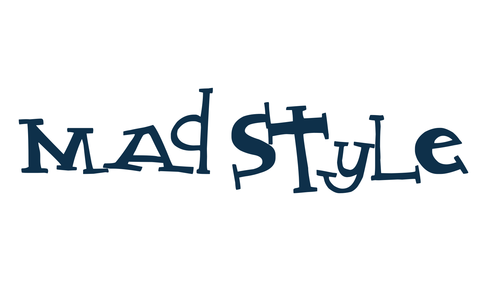 Mad Style, fancy cartoon decorative font preview