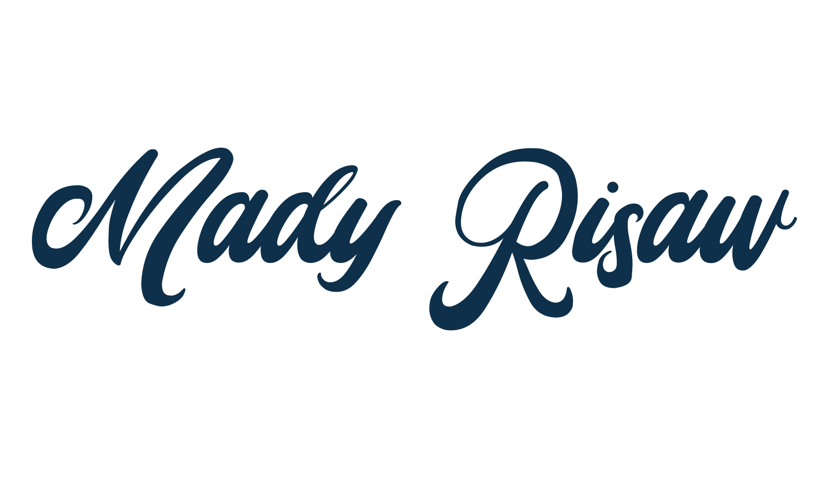 Mady Risaw, fancy decorative font preview