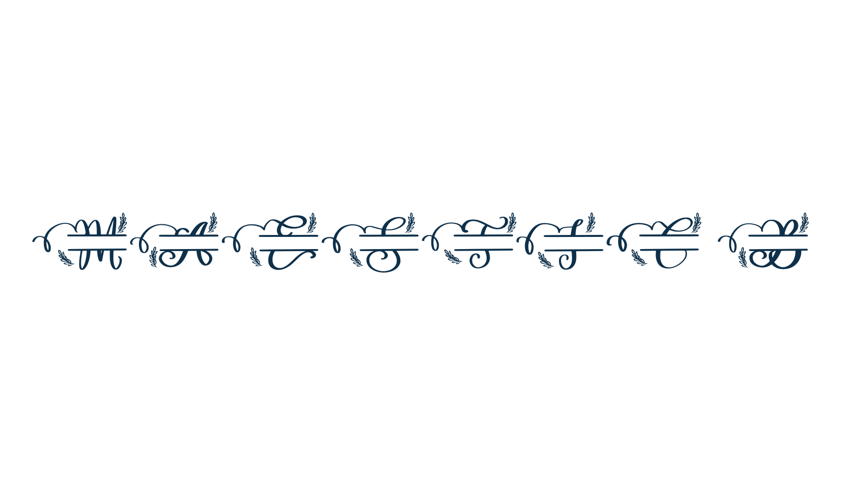 Maestic B, initials font preview