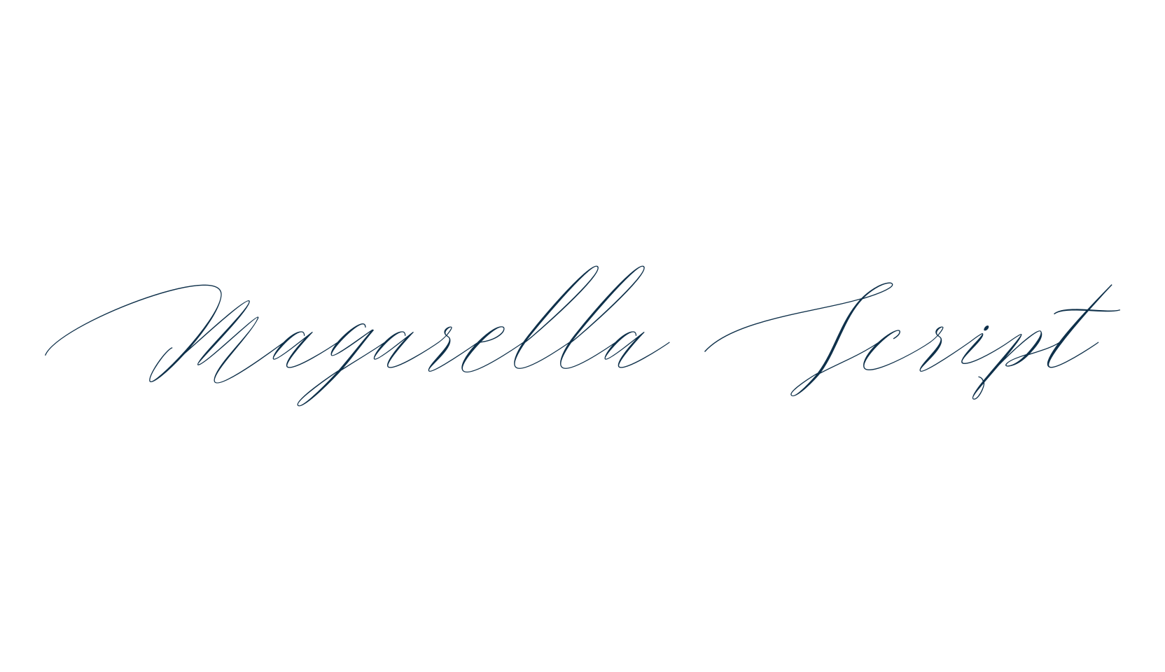 Magarella Script, script calligraphy fancy decorative font preview