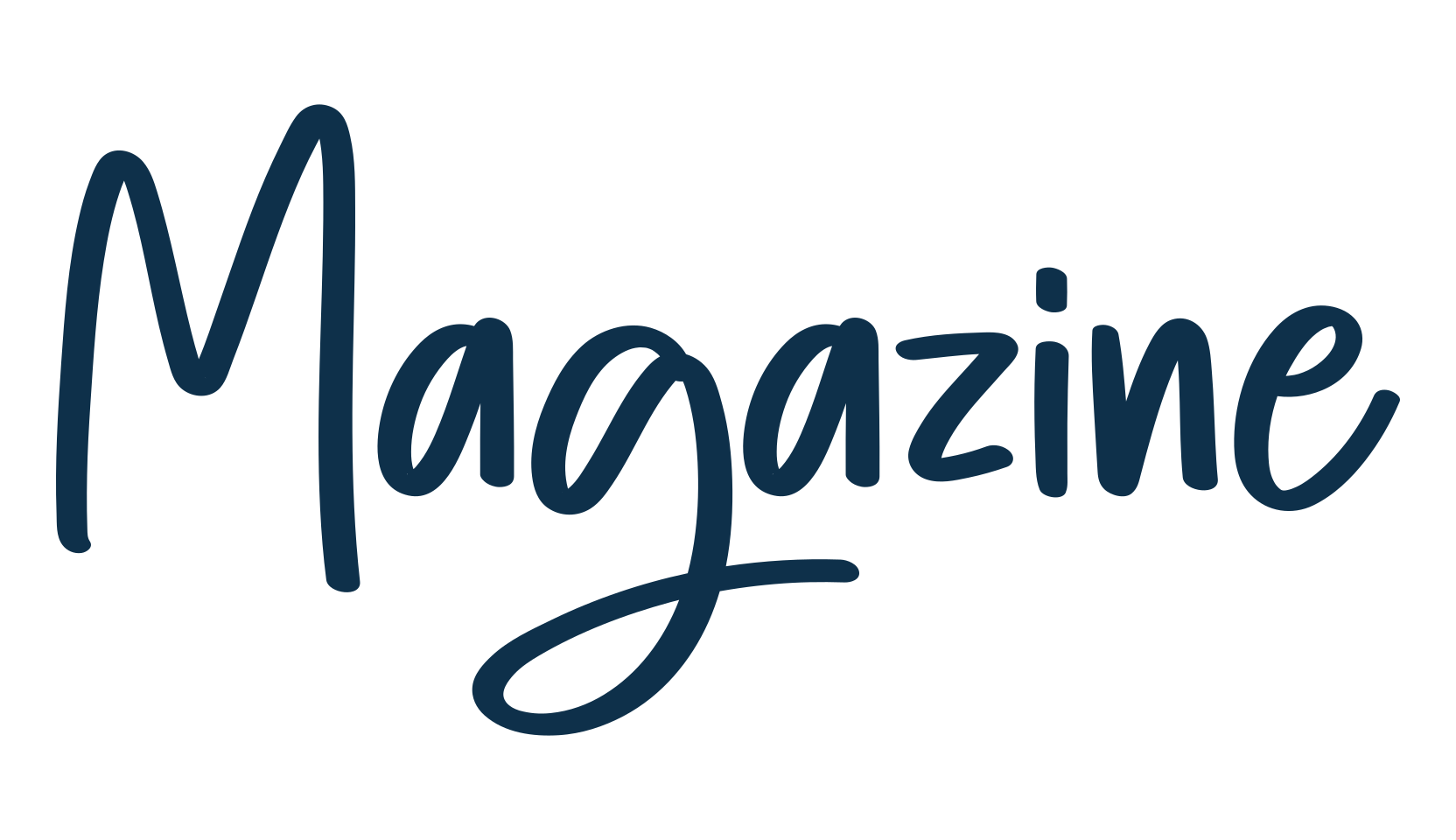 Magazine (magazine-3), handwriting font preview