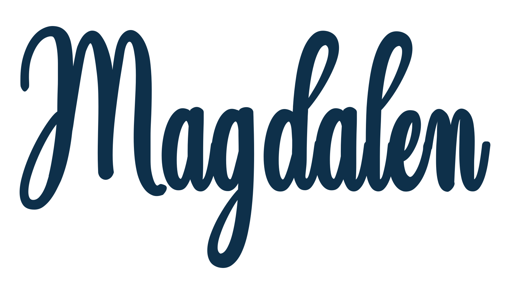 Magdalen, script calligraphy fancy decorative font preview