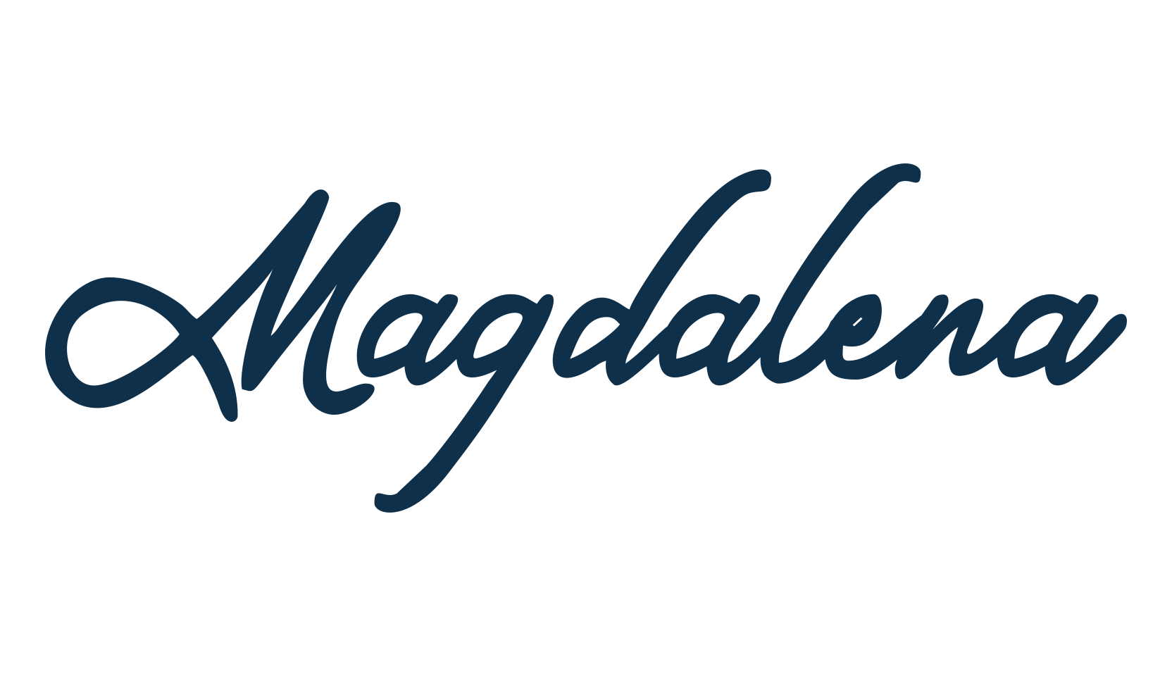 Magdalena, handwriting font preview