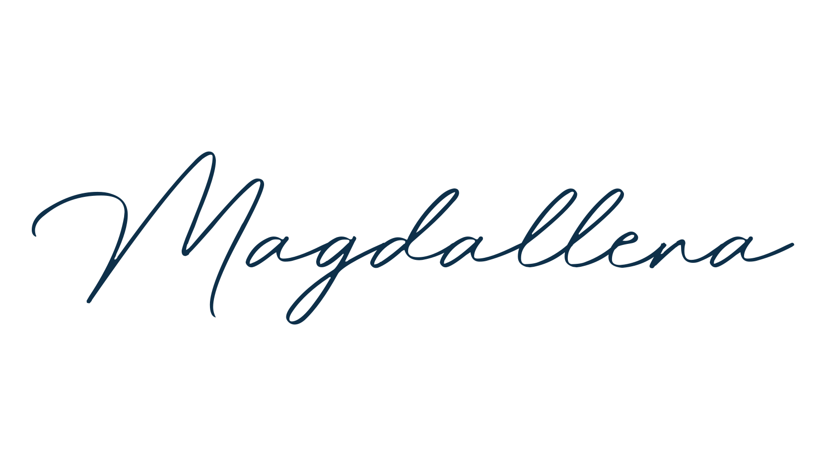 Magdallena, handwriting font preview