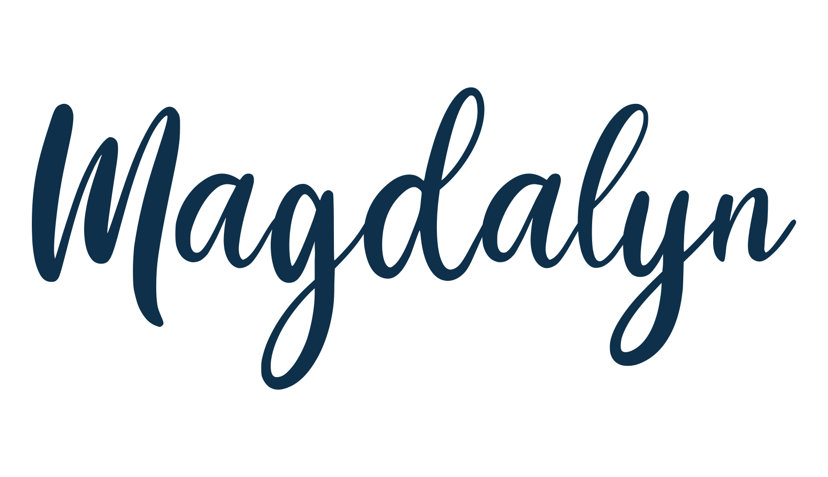 Magdalyn, script handwritten fancy decorative calligraphy font preview