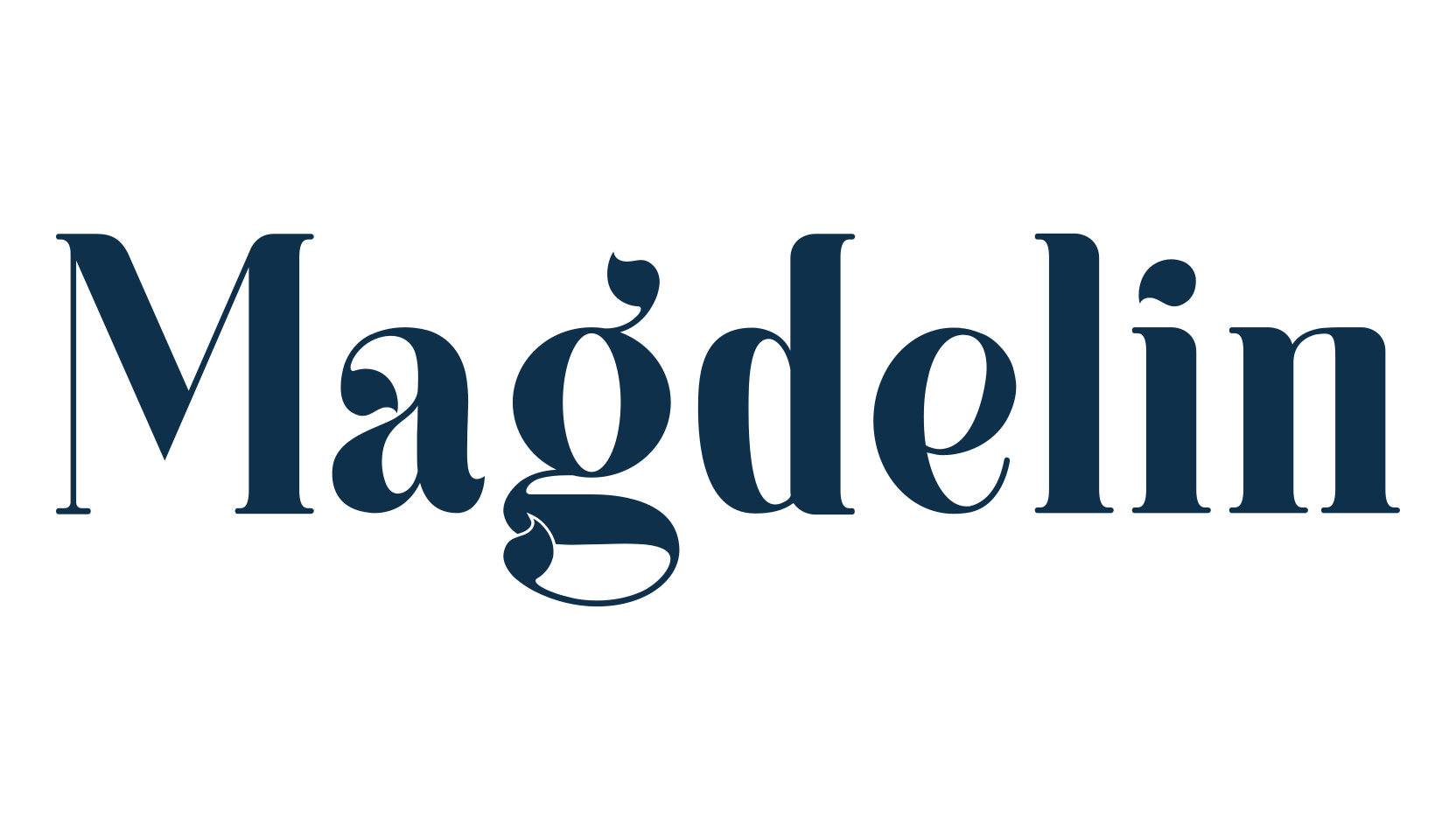 Magdelin, basic serif font preview