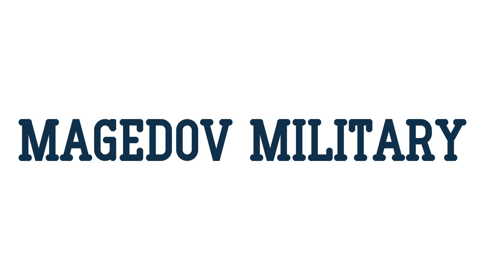 Magedov Military, basic serif font preview