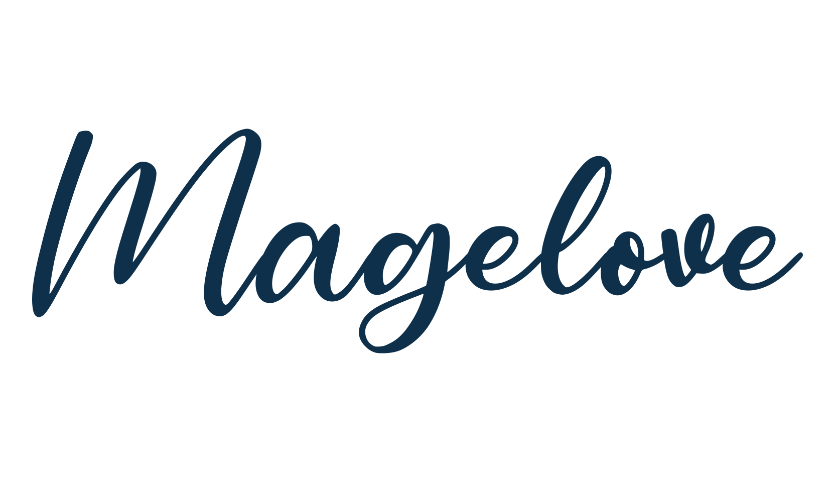 Magelove, calligraphy font preview