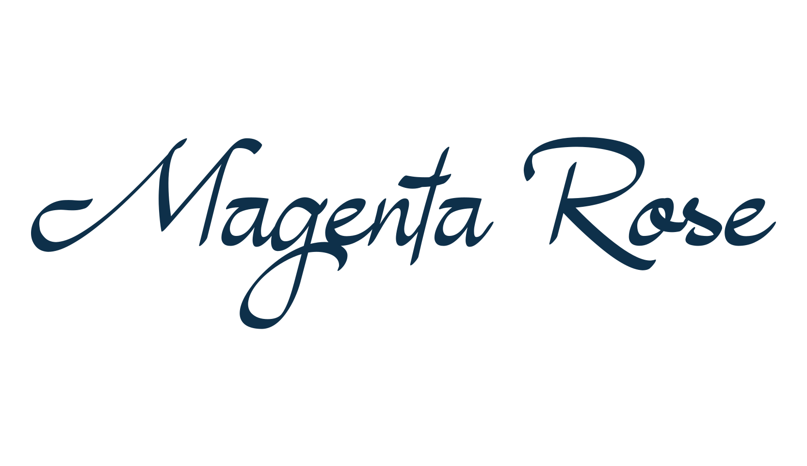 Magenta Rose, script calligraphy fancy decorative font preview