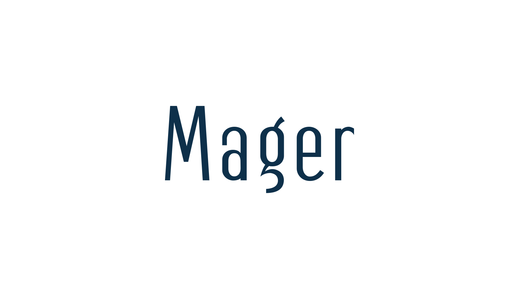 Mager, basic sans serif font preview