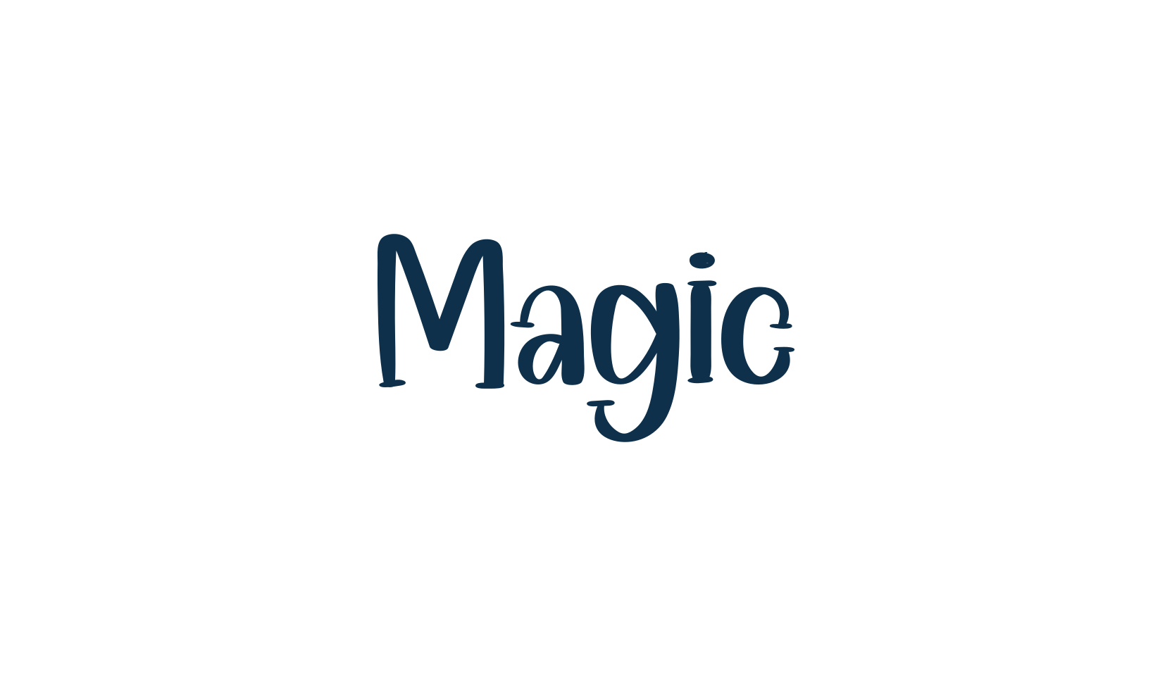 Magic, cartoon font preview