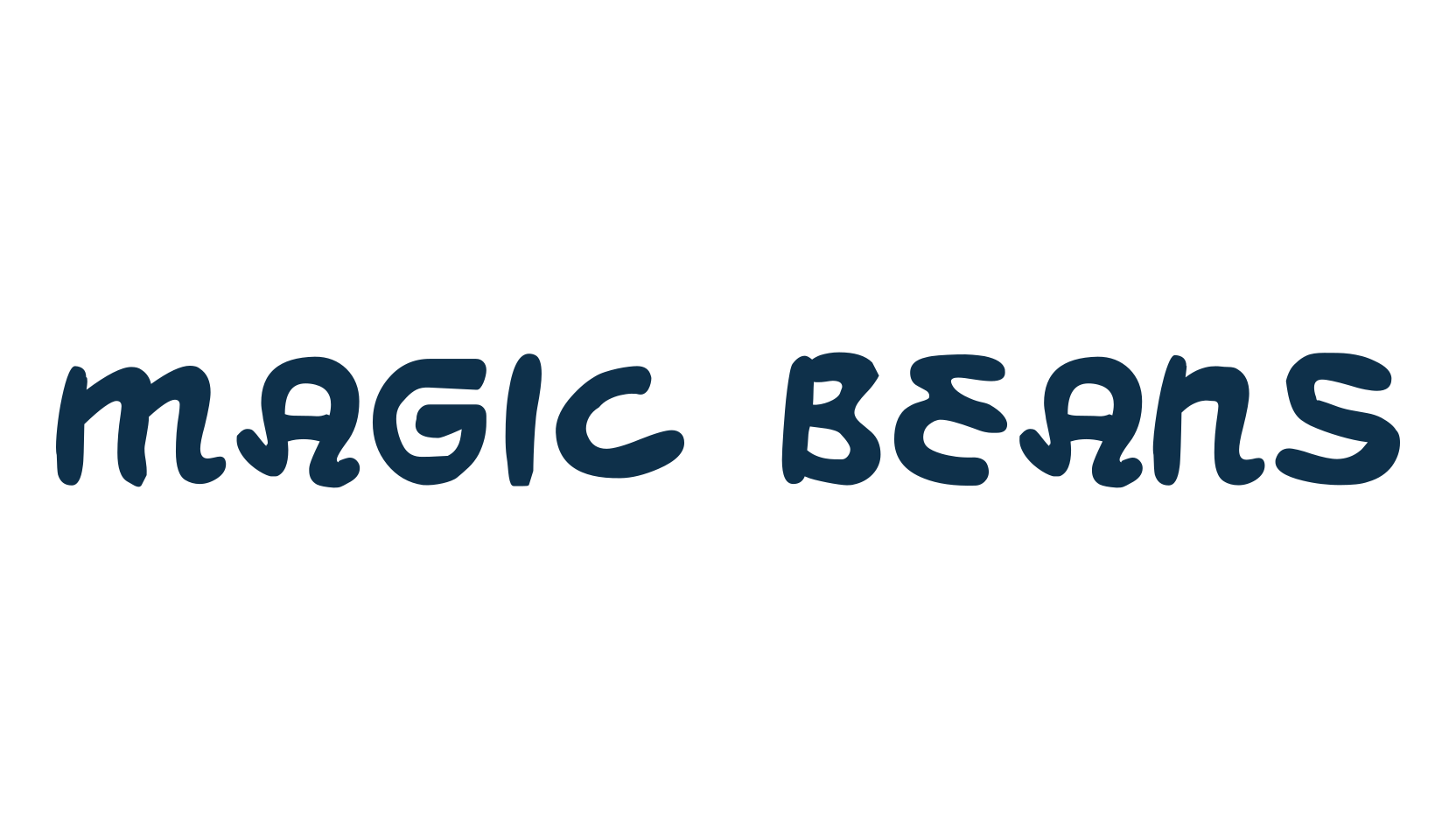 Magic Beans, fancy various decorative font preview