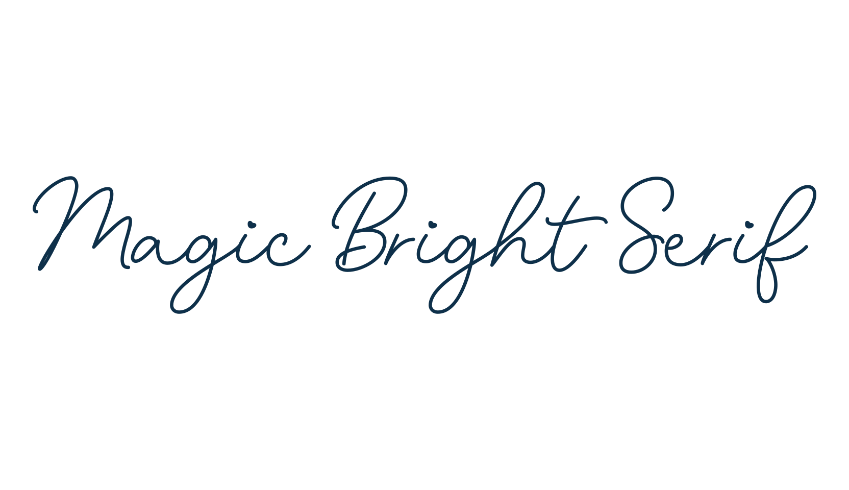 Magic Bright Serif, serif font preview