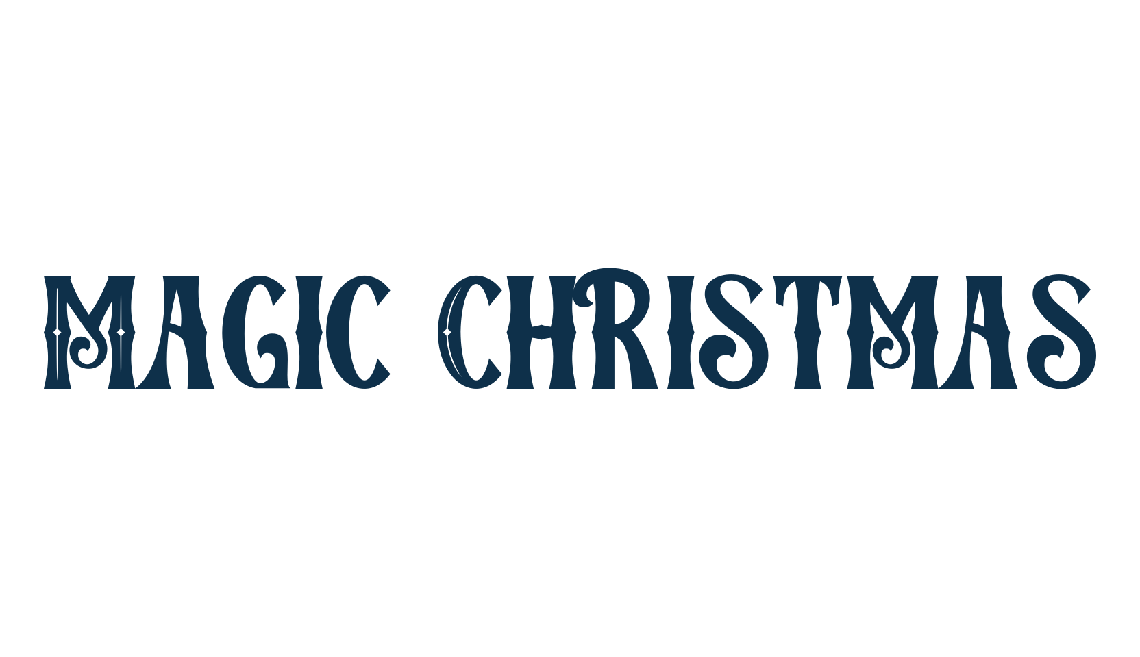 Magic Christmas (magic-christmas-3), fancy decorative font preview