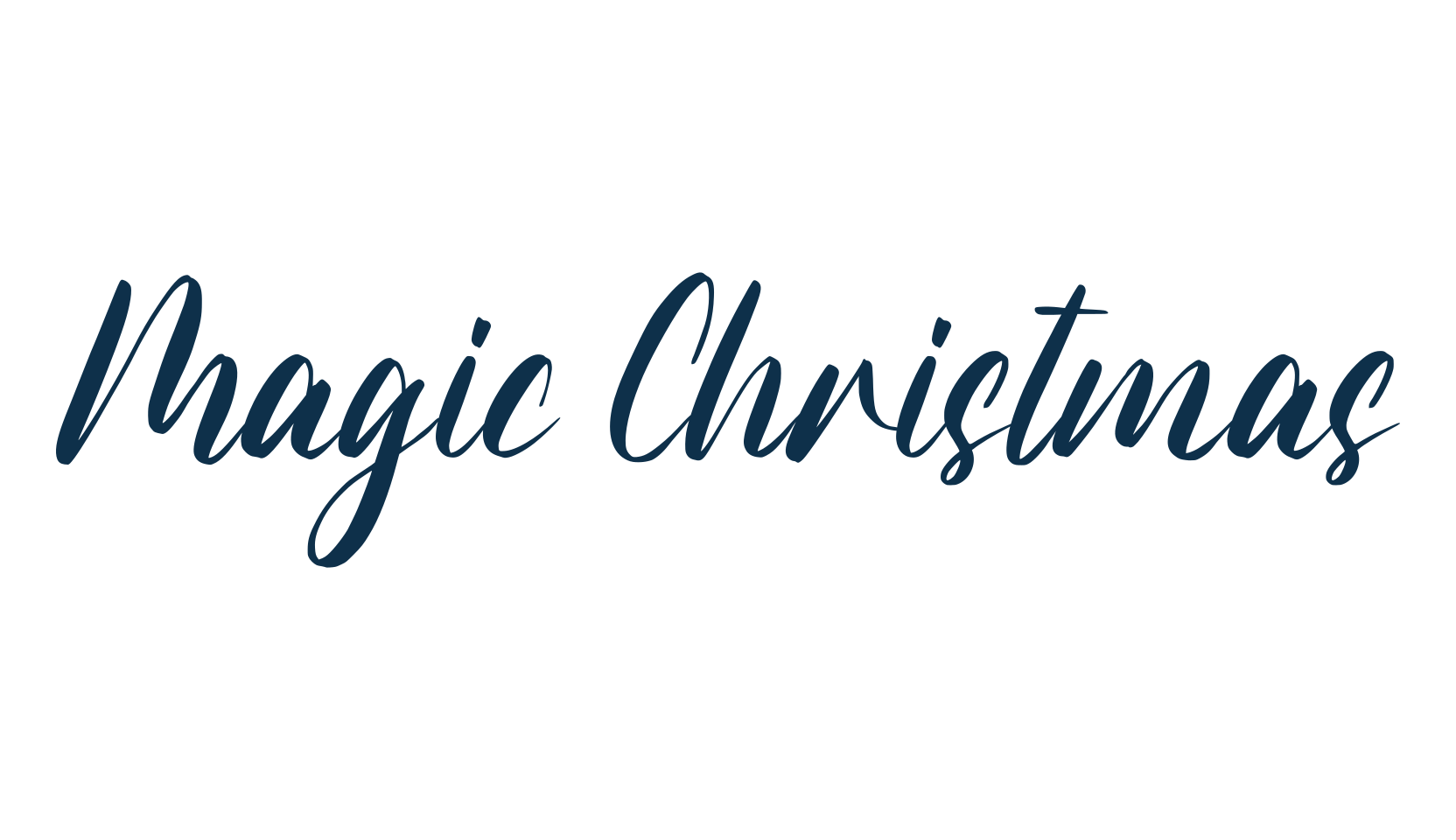 Magic Christmas (magic-christmas), calligraphy font preview