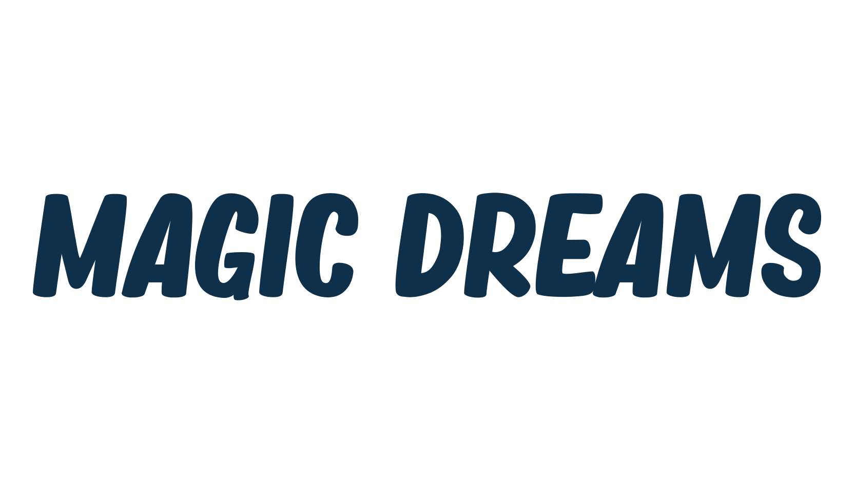 Magic Dreams, fancy cartoon decorative font preview