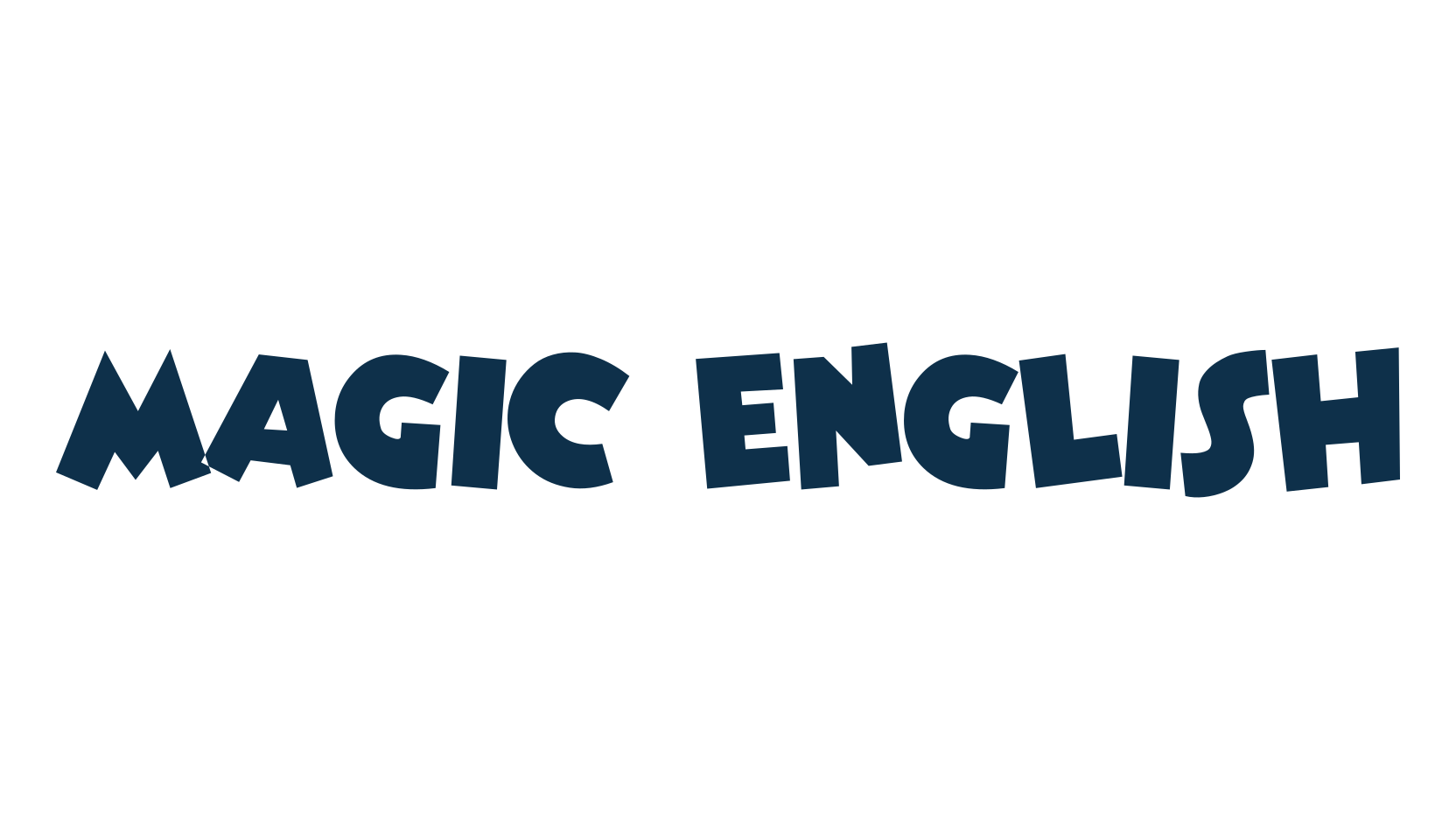 Magic English, cartoon font preview