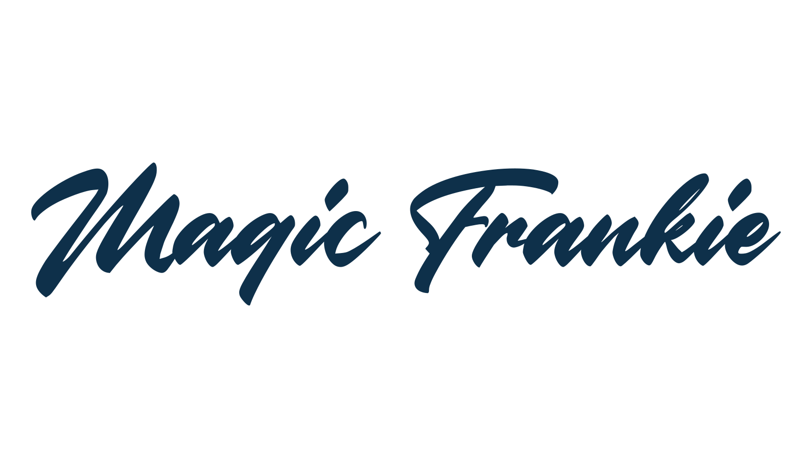Magic Frankie, script brush fancy decorative calligraphy font preview