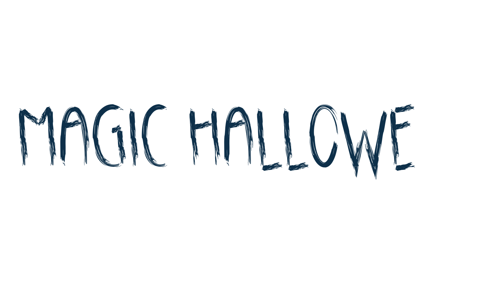 Magic Halloween, fancy decorative font preview