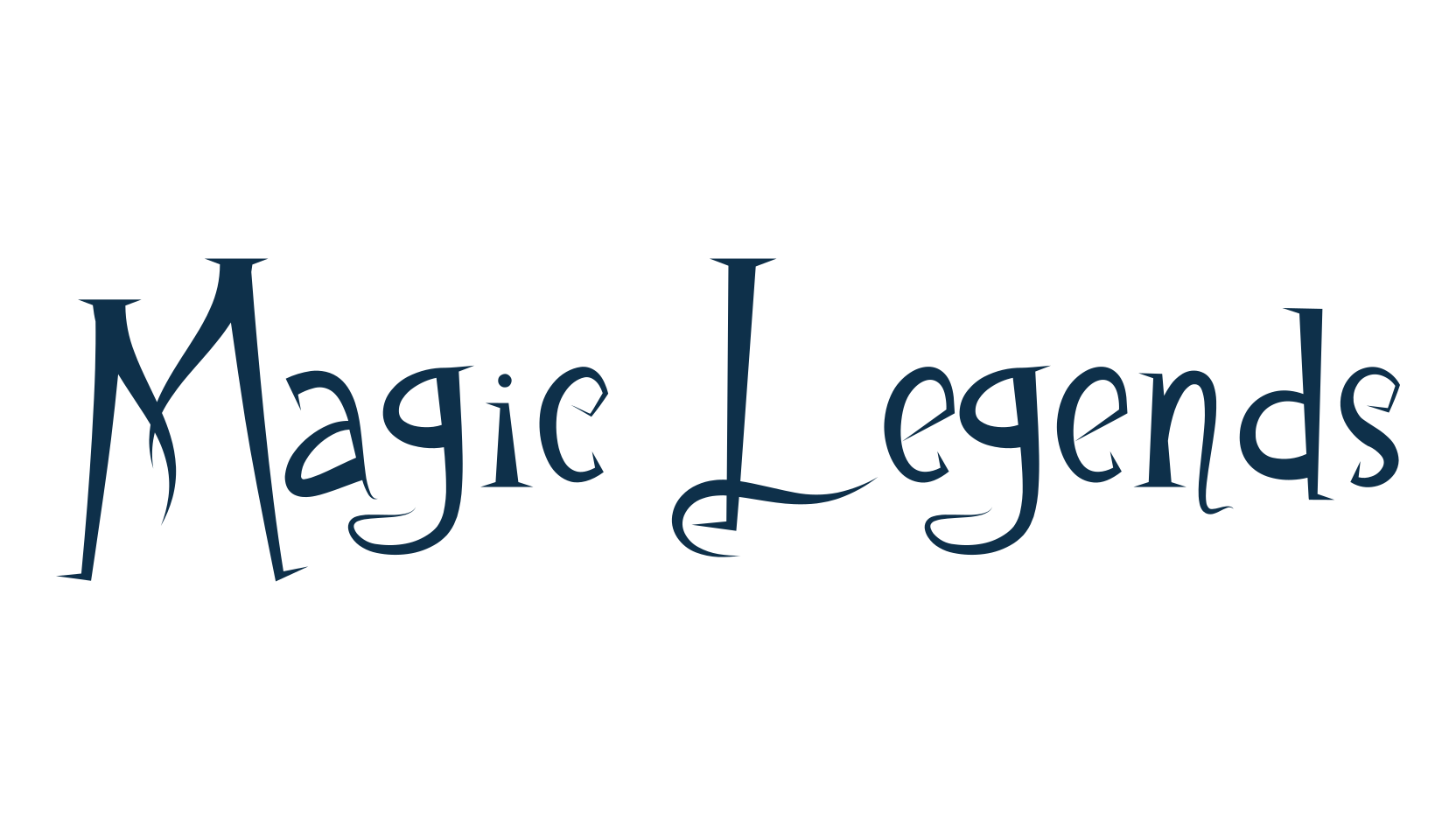 Magic Legends, fancy decorative font preview