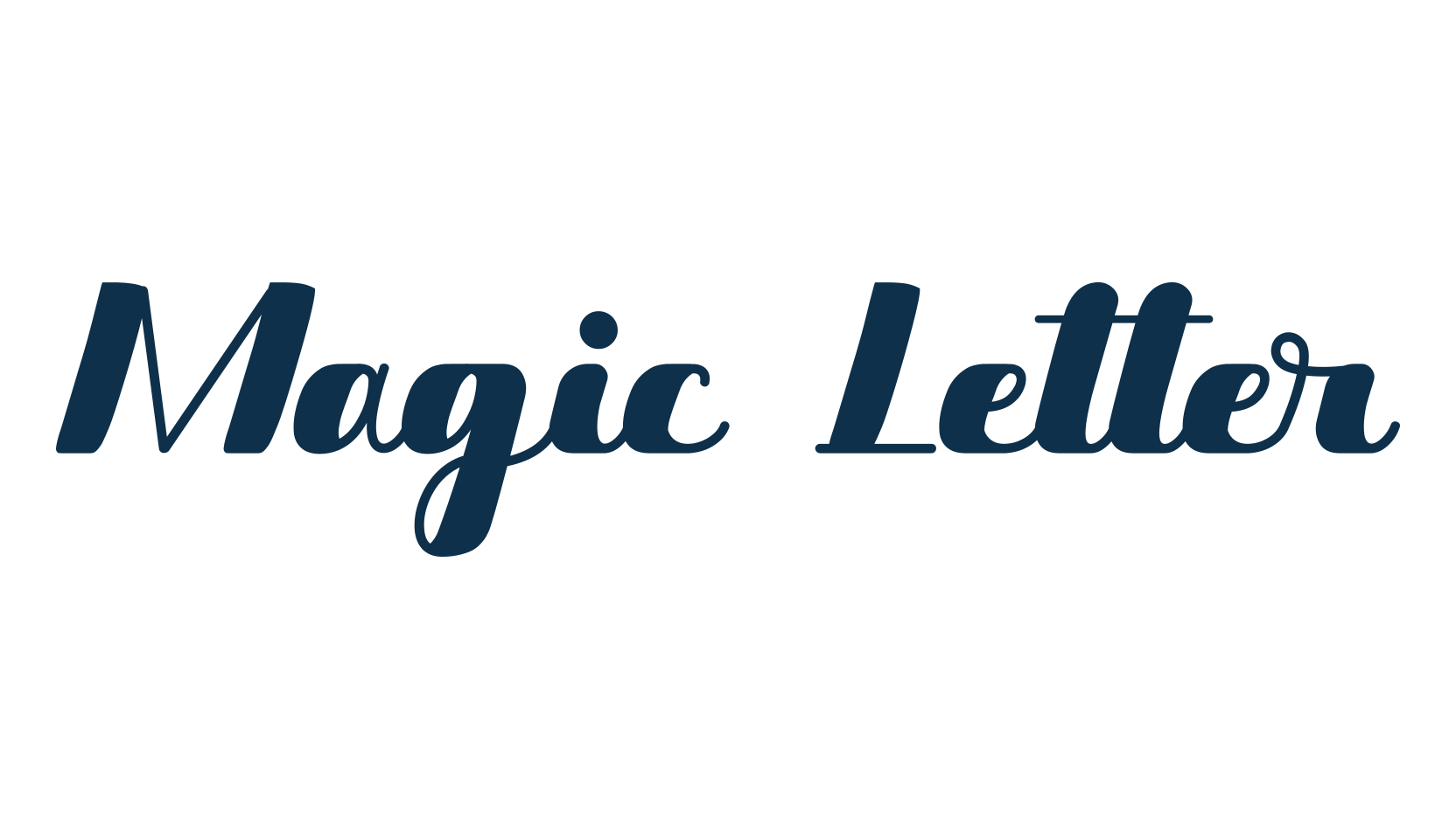 Magic Letter, various font preview