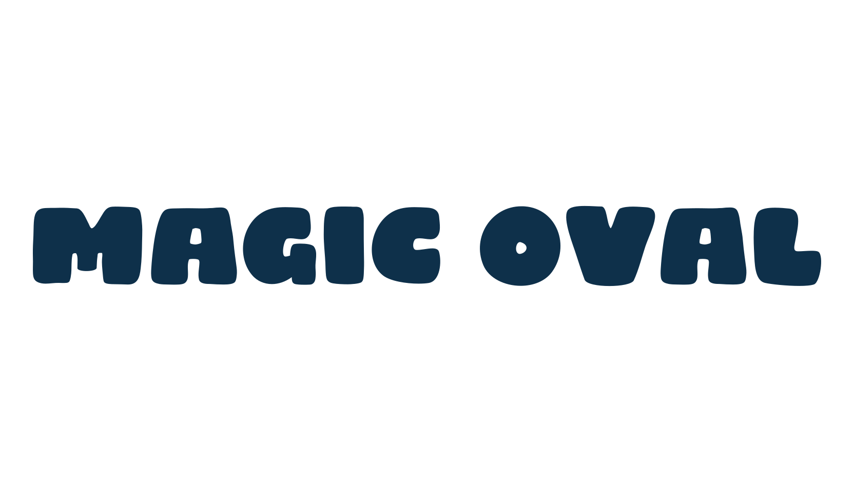 Magic Oval, cartoon font preview
