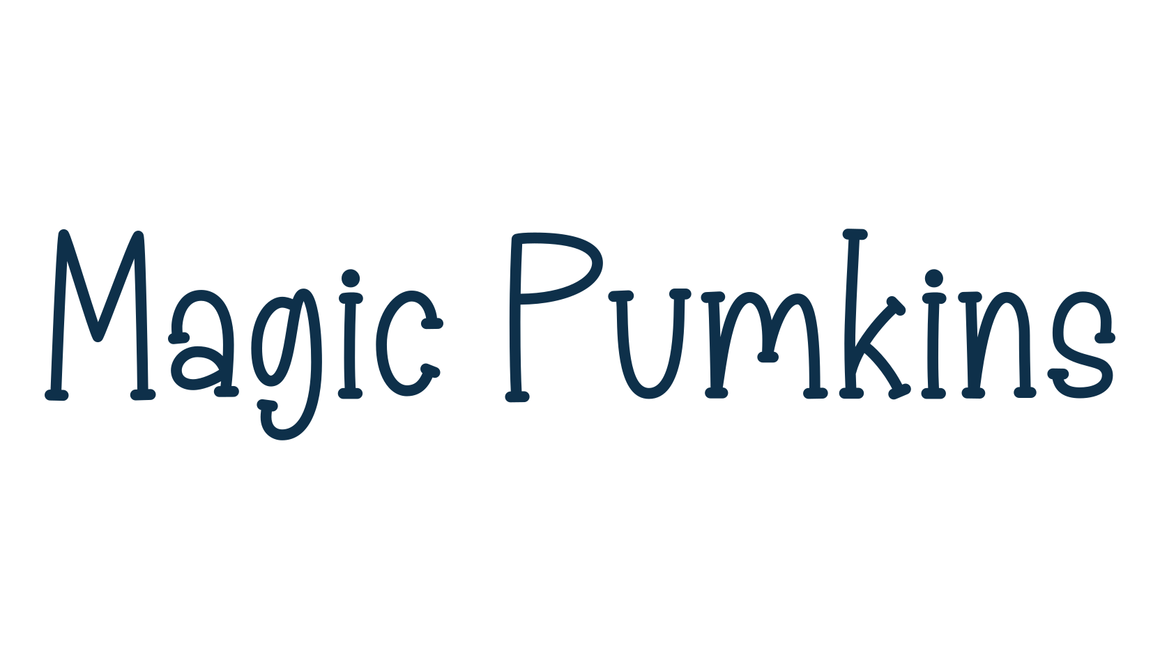 Magic Pumkins, fancy cartoon decorative comic font preview