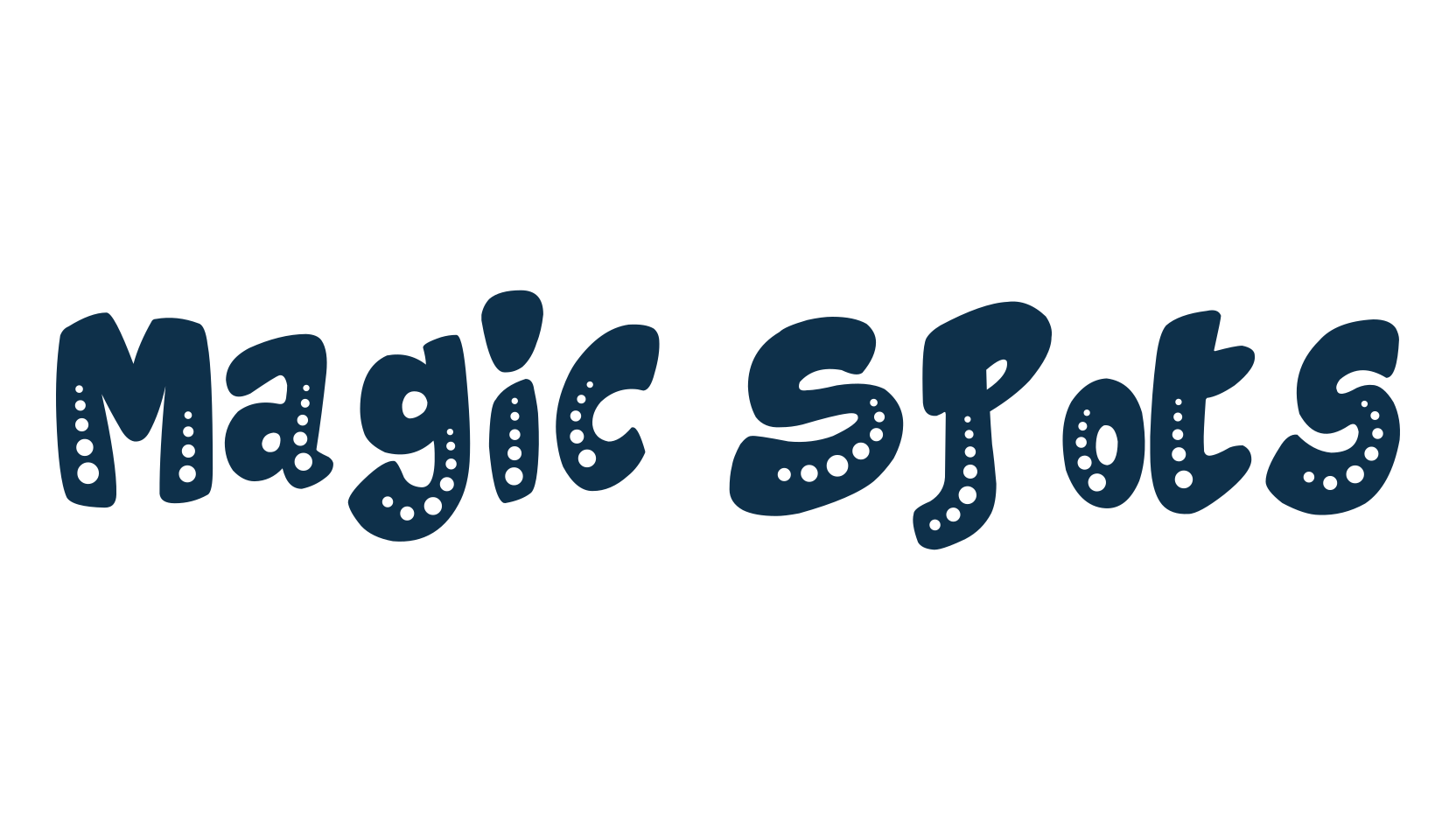Magic Spots, fancy cartoon decorative font preview