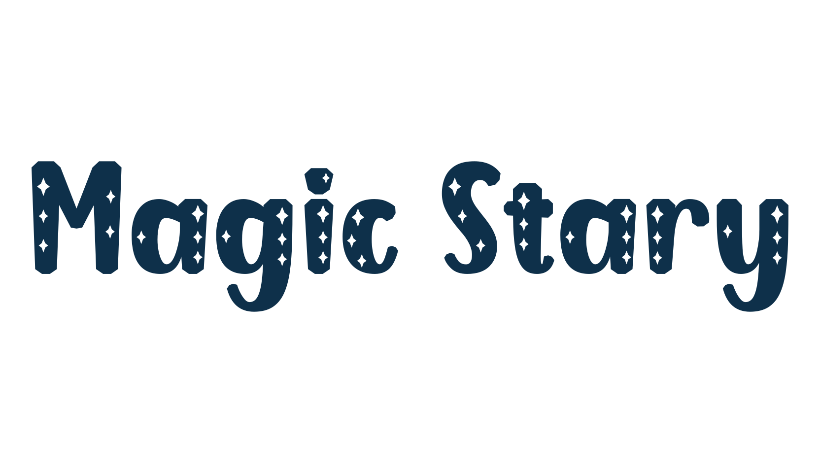 Magic Stary, decorative font preview