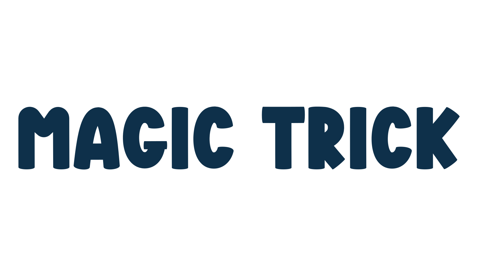 Magic Trick, cartoon font preview