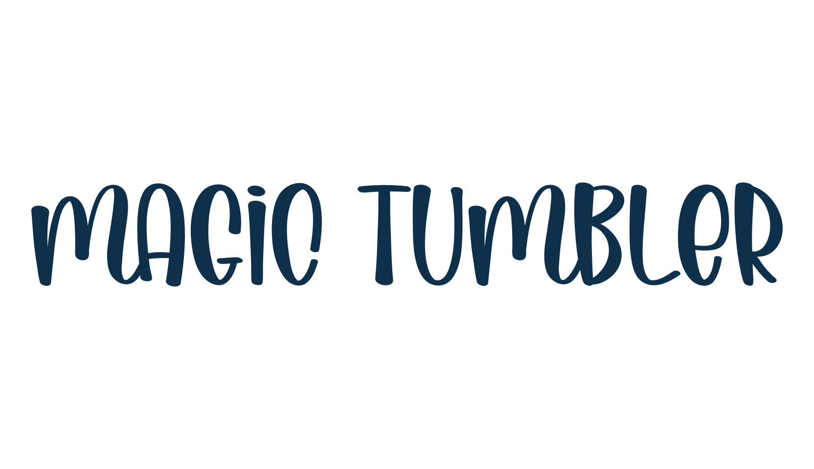 Magic Tumbler, handwriting font preview