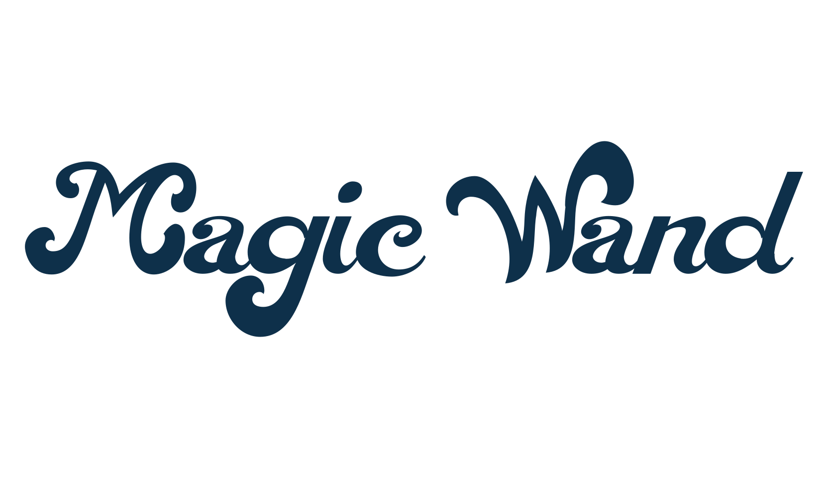 Magic Wand, groovy font preview