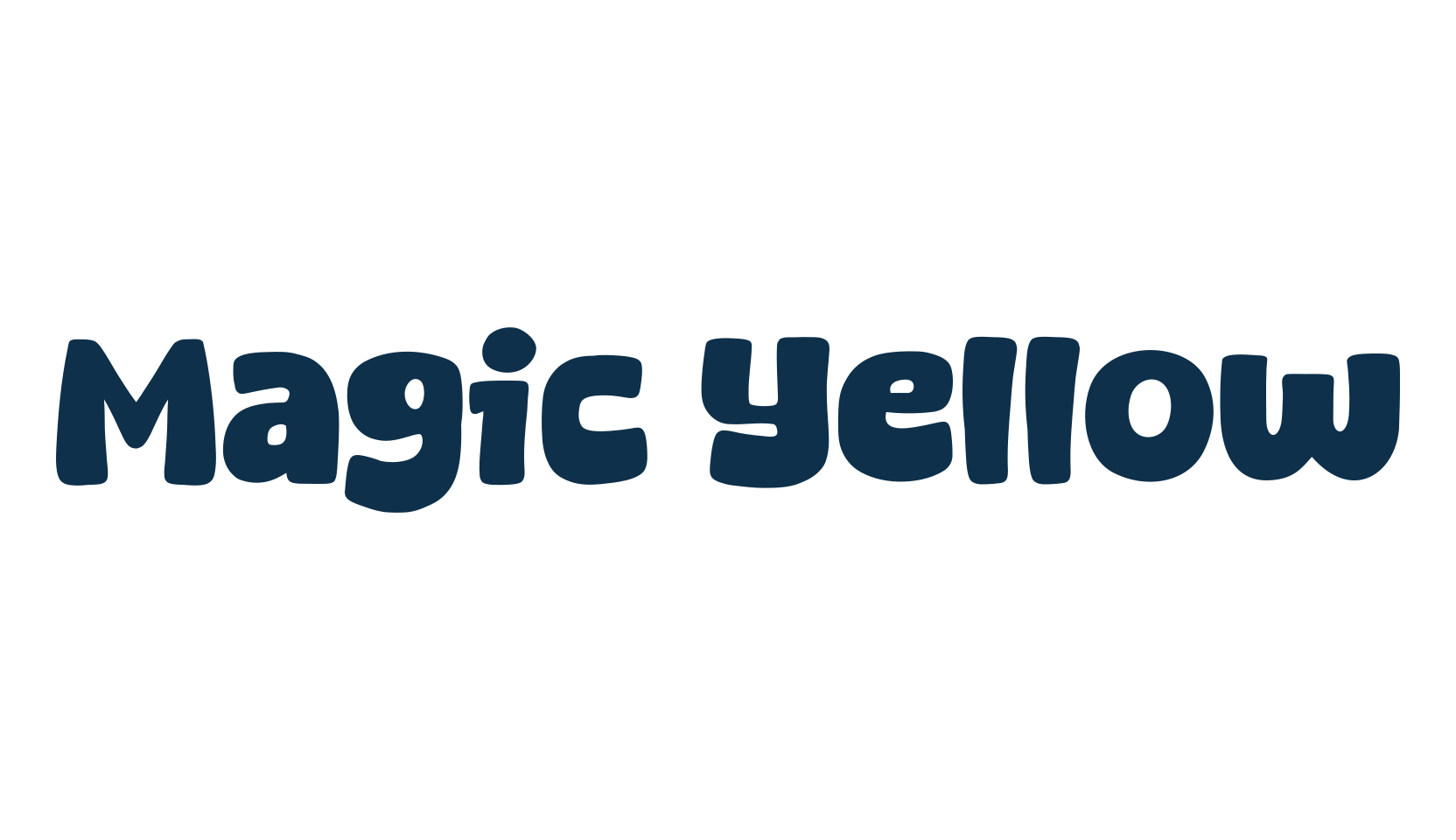 Magic Yellow, fancy cartoon decorative font preview