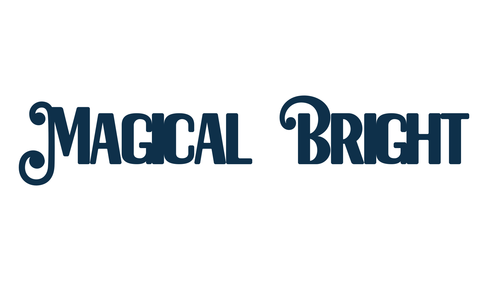 Magical Bright, fancy retro decorative font preview