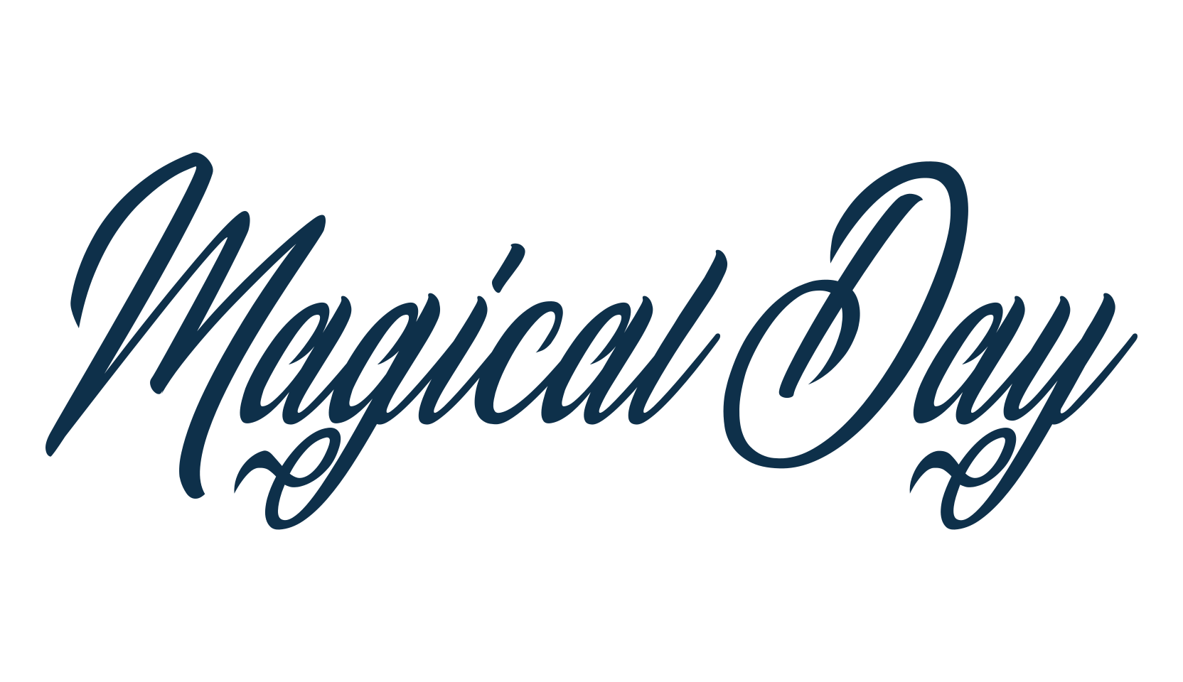 Magical Day, fancy various decorative script calligraphy font preview