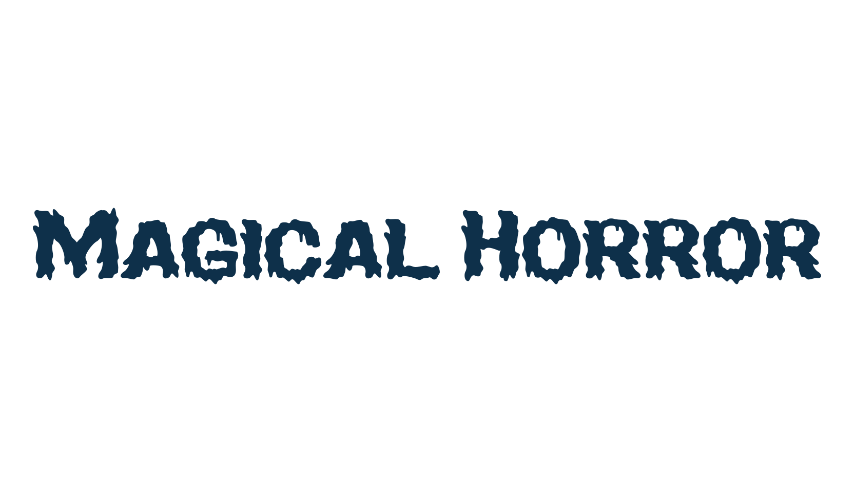 Magical Horror, fancy decorative font preview