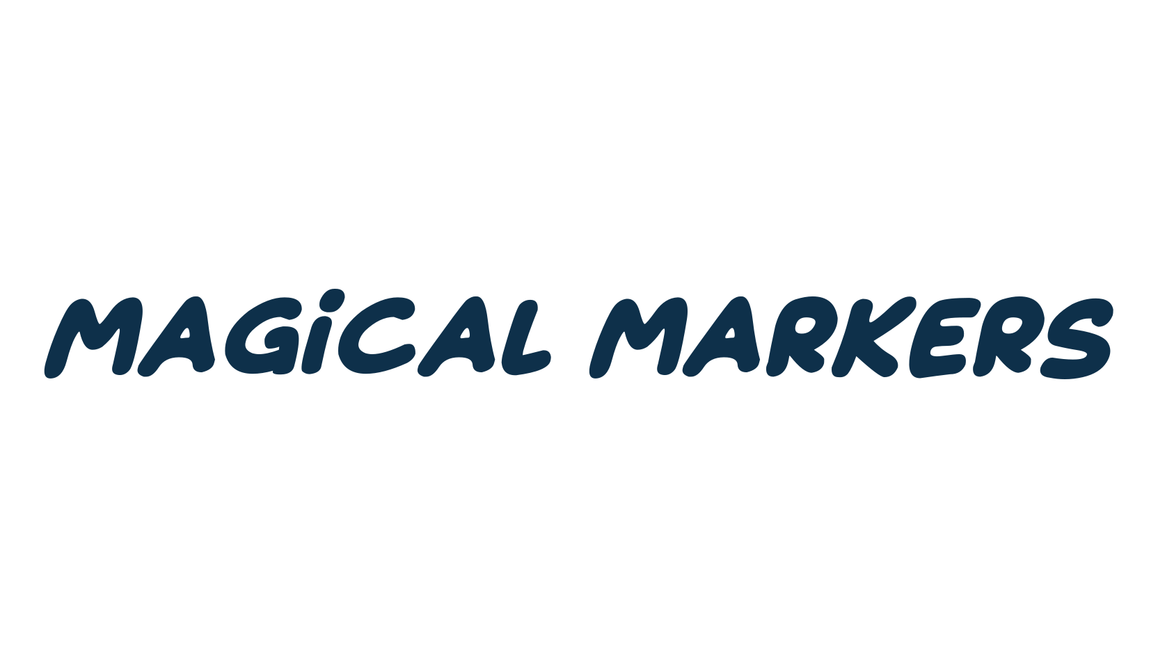 Magical Markers, fancy cartoon decorative font preview