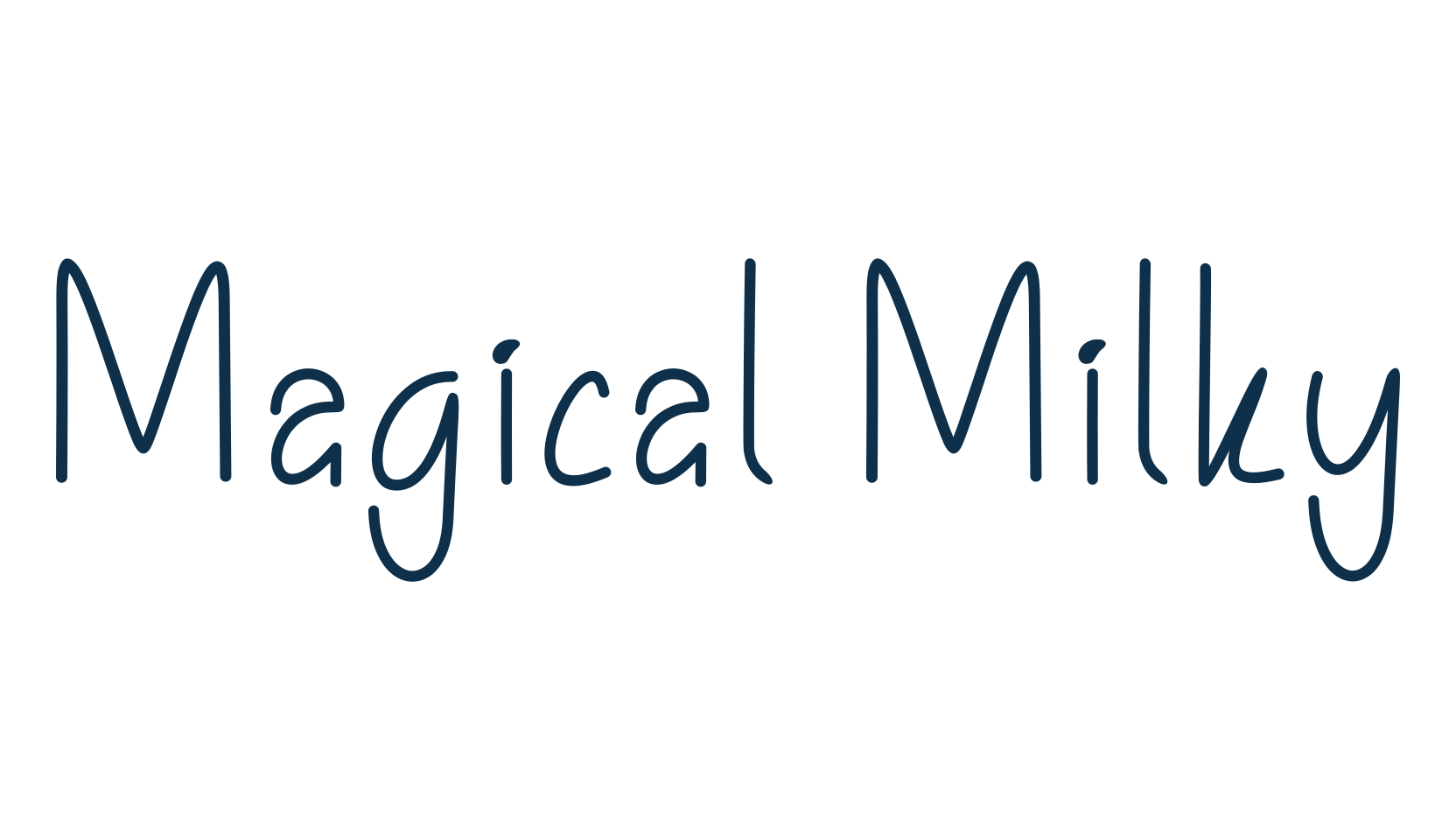 Magical Milky, script handwritten fancy decorative calligraphy font preview