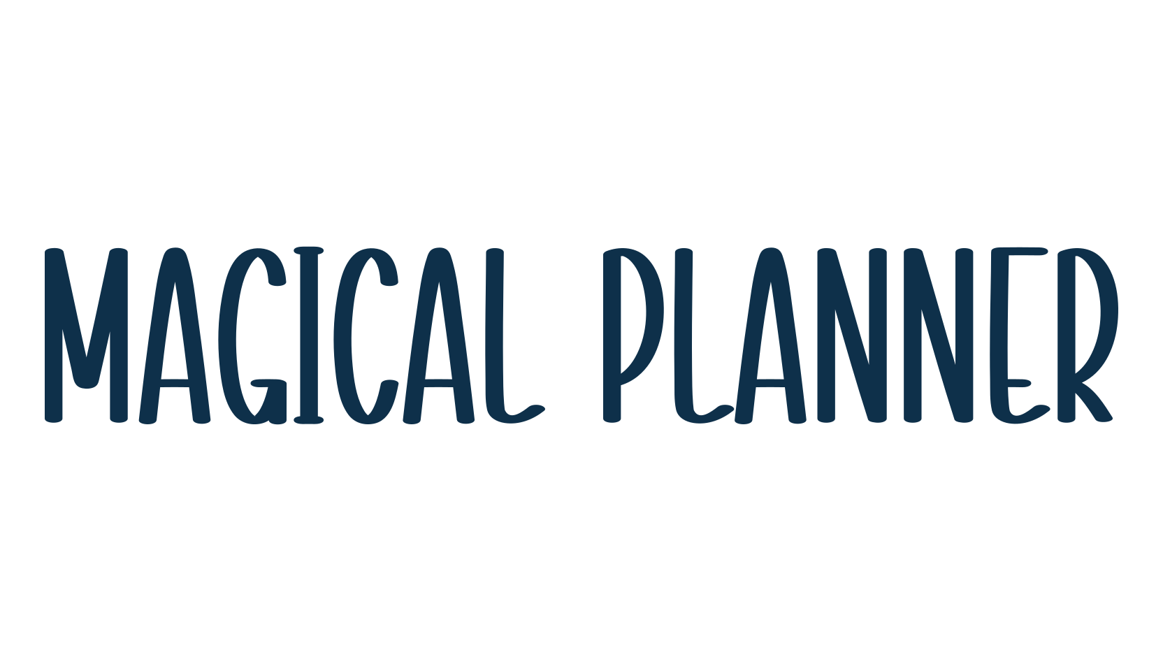 Magical Planner, fancy various decorative script calligraphy font preview