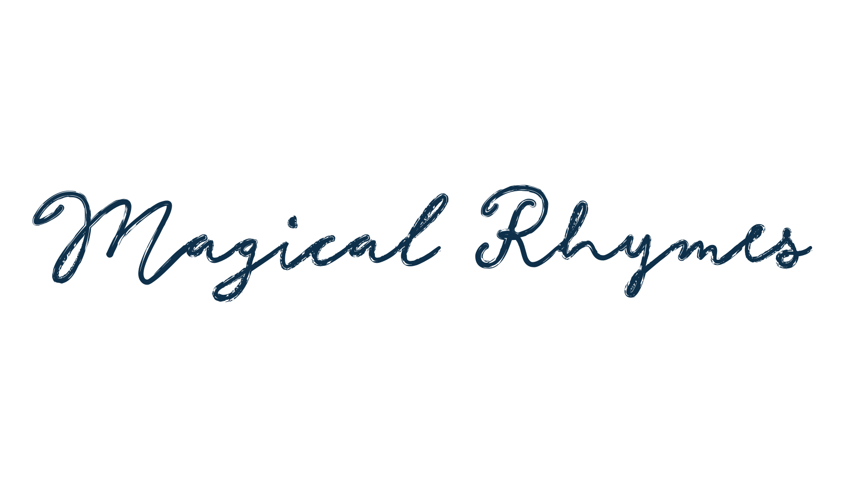 Magical Rhymes, script brush fancy decorative calligraphy font preview