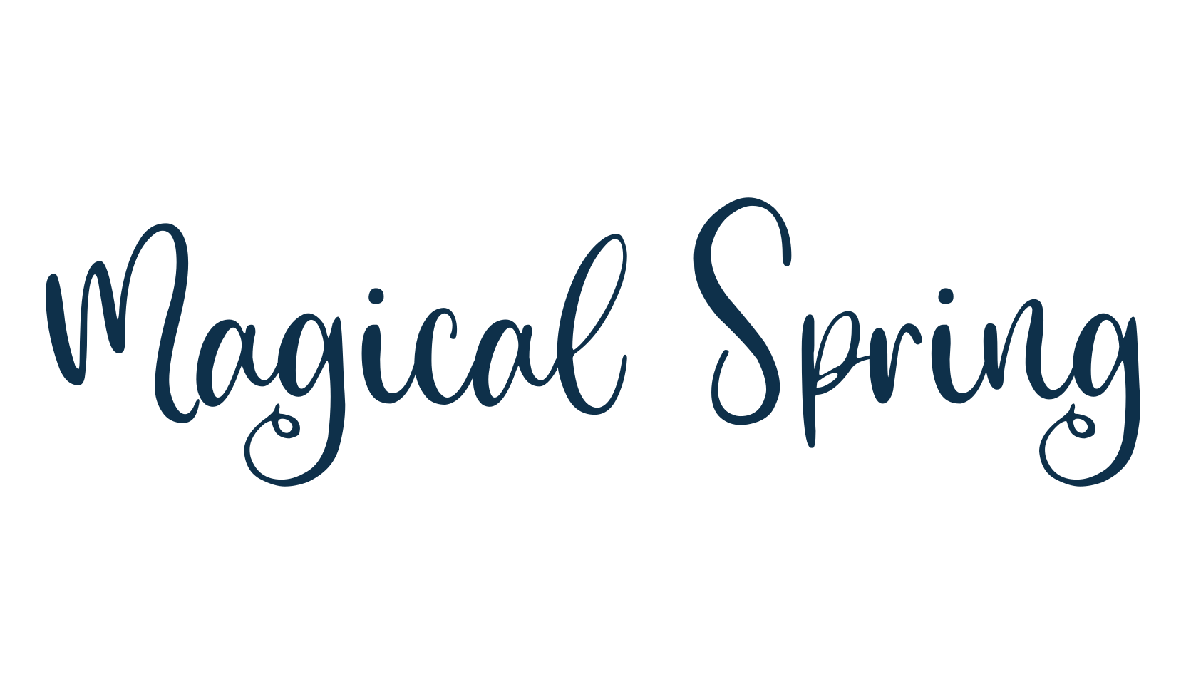 Magical Spring, various font preview