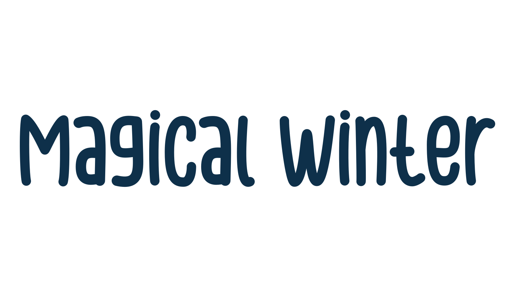 Magical Winter, script handwritten fancy decorative calligraphy font preview