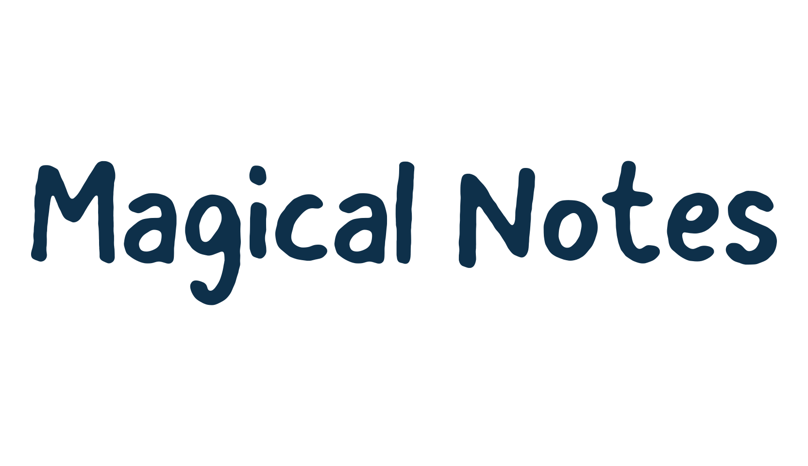 Magical Notes, script handwritten fancy decorative calligraphy font preview